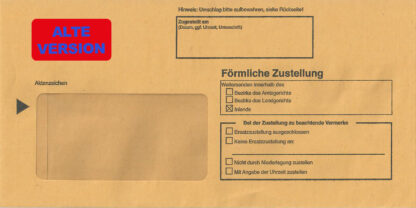 Innenumschlag für Postzustellungsurkunden - kompakt, inkl. MwSt.