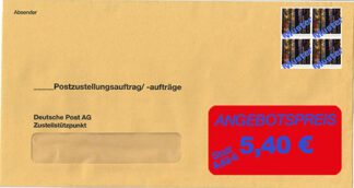 Überumschlag für Postzustellung - kompakt: Neues Porto ab 01.07.25: 5,62 €