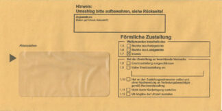 Innenumschlag für Postzustellungsurkunden - kompakt, inkl. MwSt.