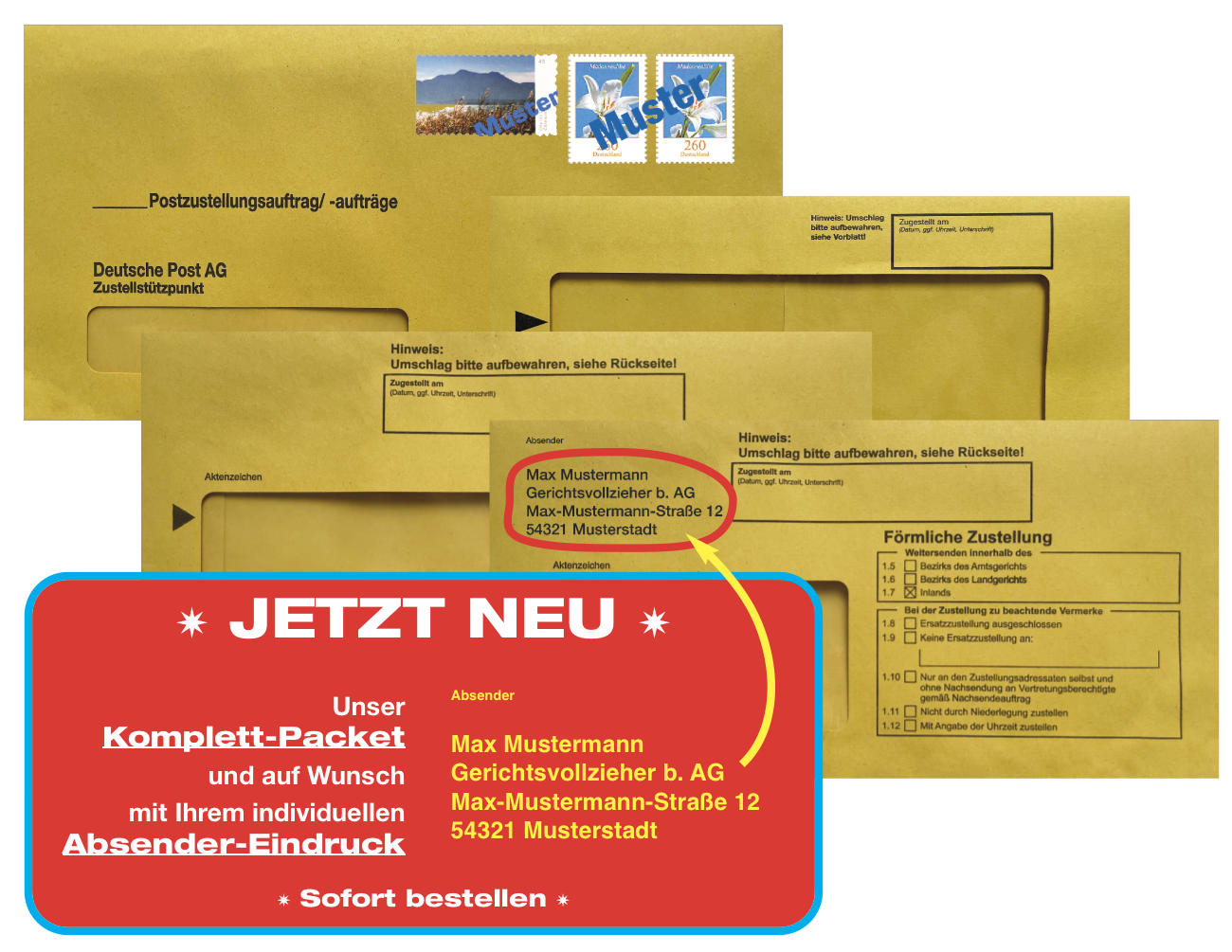 ZU-Komplettpaket - inkl. Porto